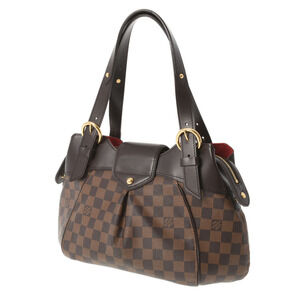 Louis Vuitton Canvas Handbag Damier Brown Sistine